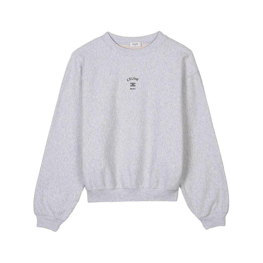 CELINE Women’s Cotton Fleece Loose Sweatshirt RY0U41233 10PB