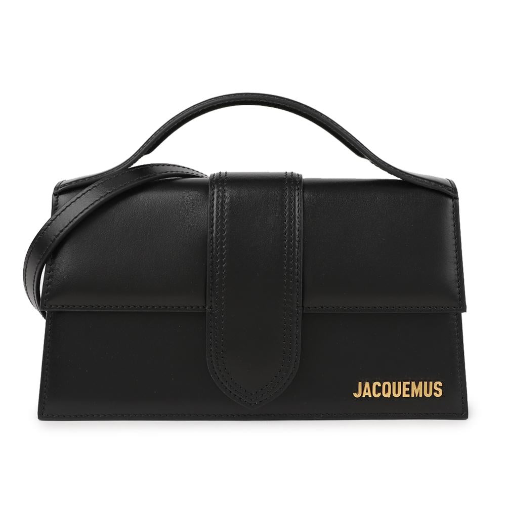 JACQUEMUS Large Bambino Leather Tote Bag Black BAW00007 BC01C01 990