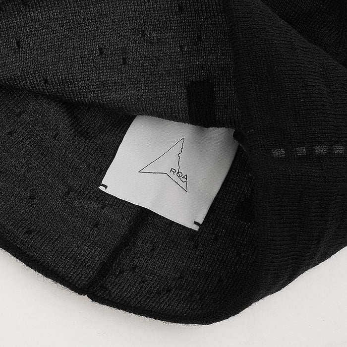 ROA Unisex Dial Wool Beanie Cap Black RBUW2104 YA17 BLK0001
