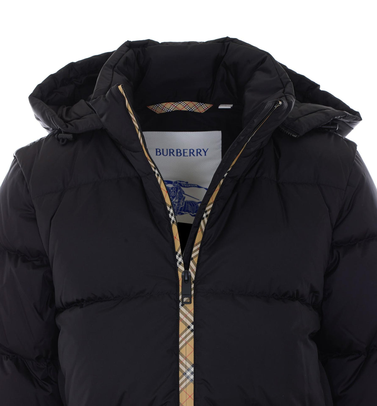 BURBERRY Black Down Puffer Jacket for Women