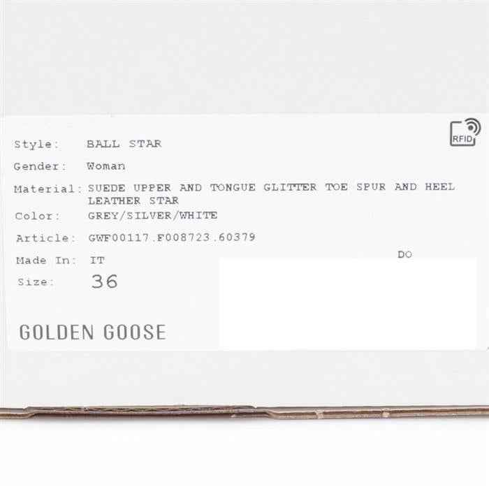 GOLDEN GOOSE Ball Star Low-Top Sneakers White Red Leather