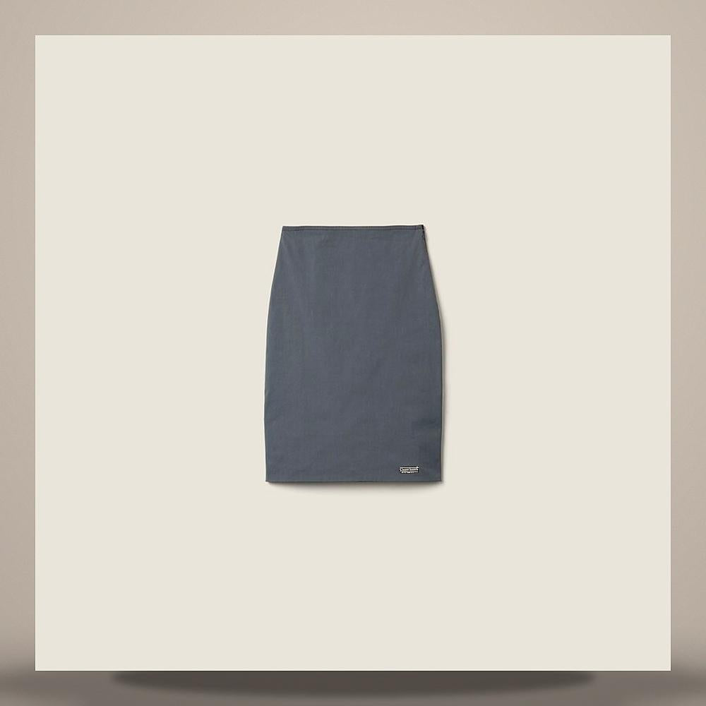 Miu Miu Stretch Poplin Midi Skirt MG2776 6472 F0D65