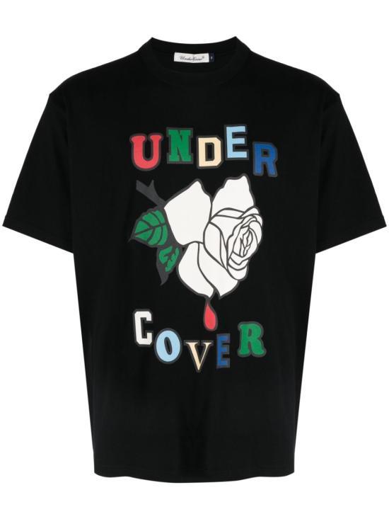 Undercover Short Sleeve T-Shirt Men’s Black Cotton Tee UC2C3807BLACK DOM