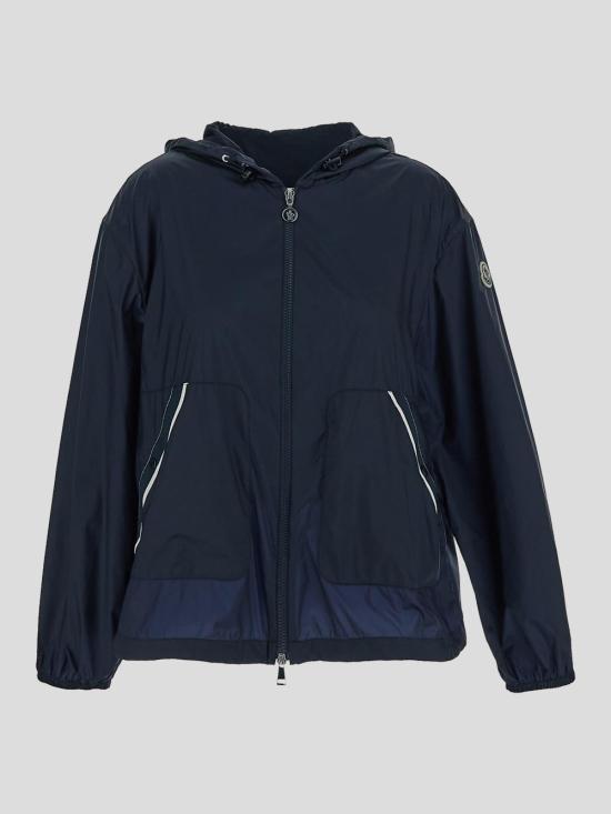 Moncler Navy Quilted Down Jacket for Women 1A00131597L7778 DOM