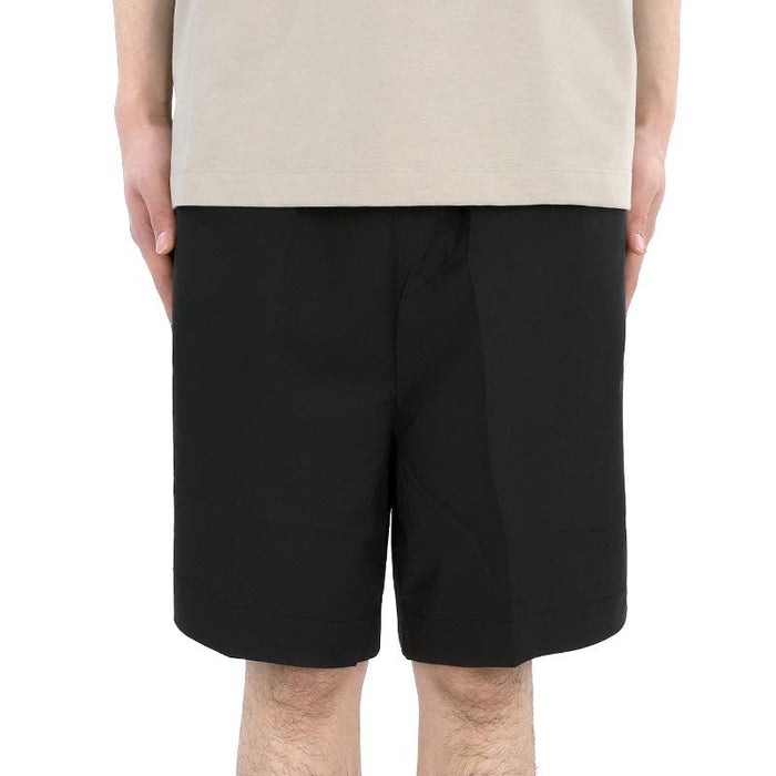 Fear of God Logo Patch Elastic Waist Track Shorts Black