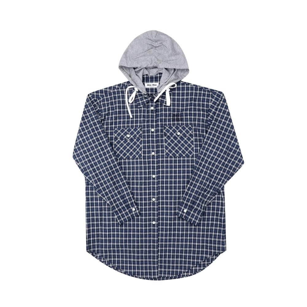 Miu Miu Check Hooded Women’s Shirt