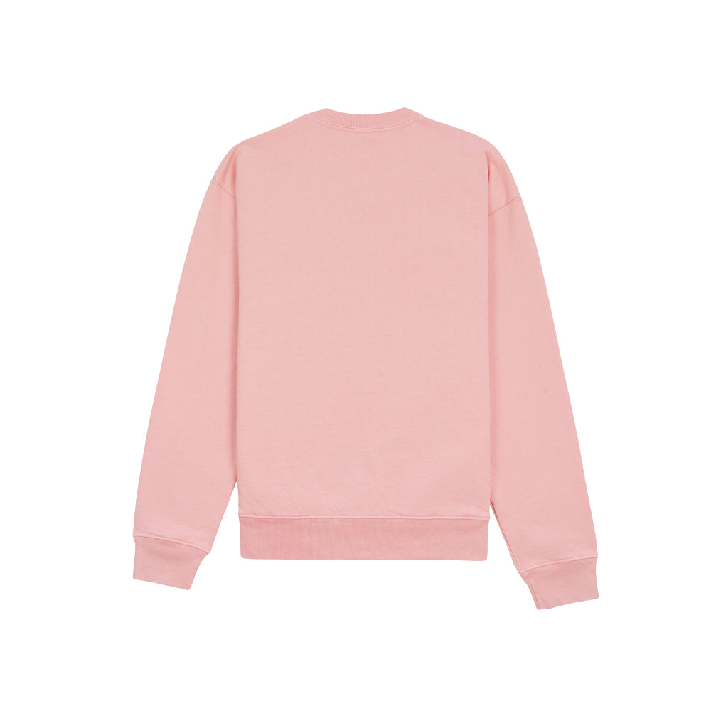 SPORTY&RICH Light Pink Logo Embroidered Fleece Sweatshirt Women