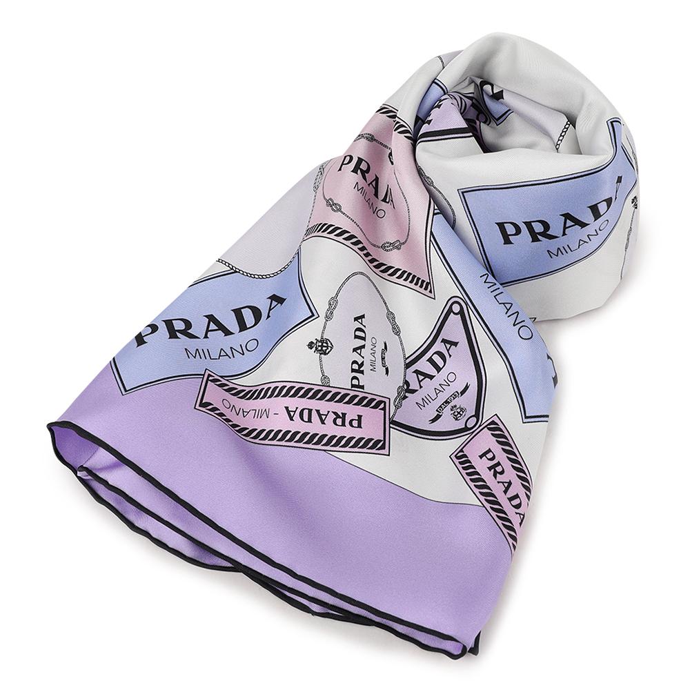 PRADA Twill Heritage Scarf 1FF001 2DGY F0230