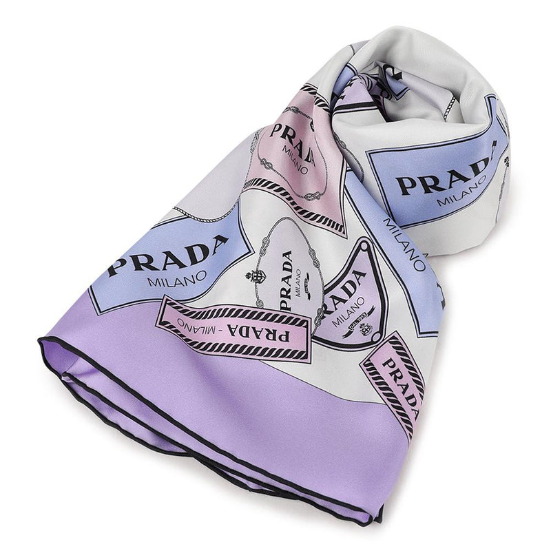 PRADA Twill Heritage Scarf 1FF001 2DGY F0230