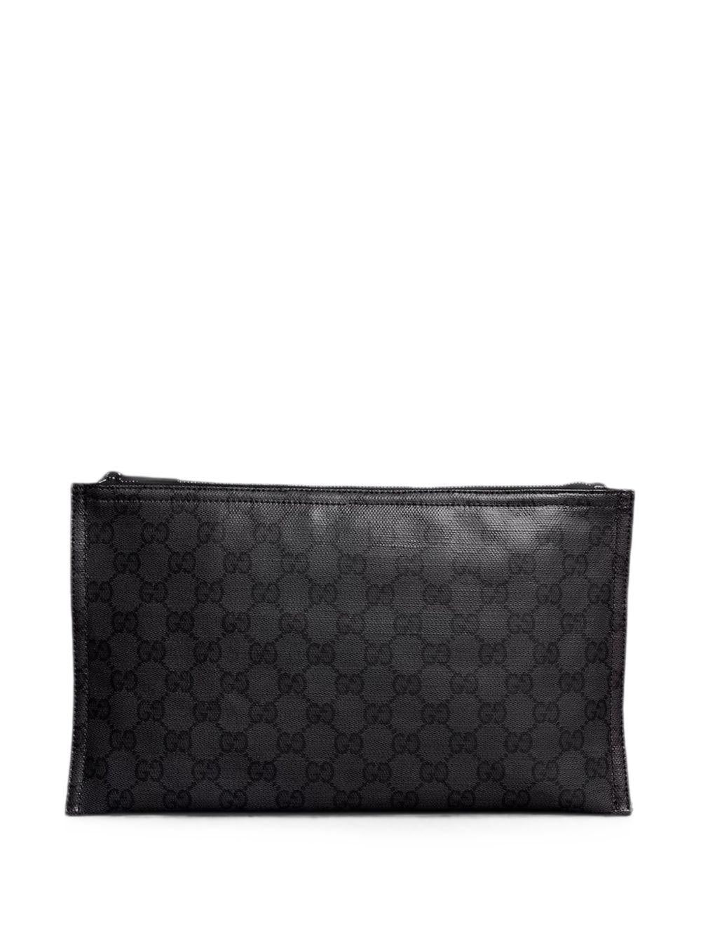 GUCCI Black Leather Clutch Bag
