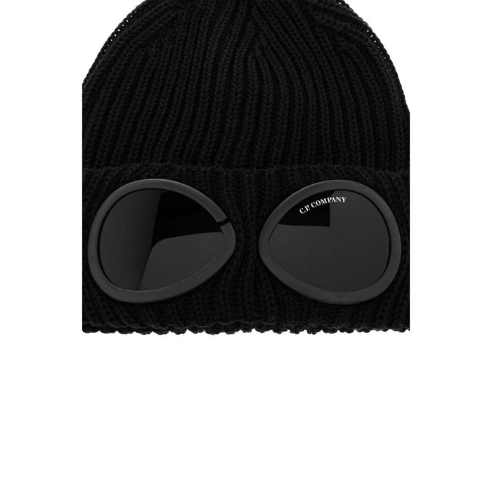 CP Company Merino Wool Goggle Beanie Black Unisex