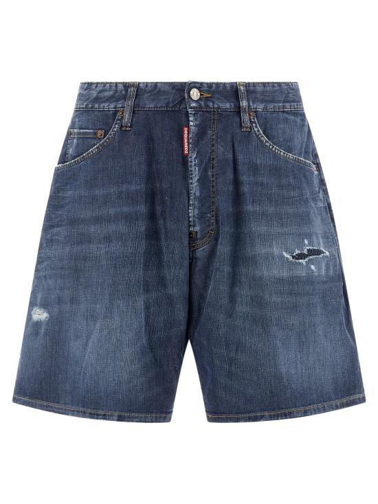 Dsquared2 Denim Short Pants Men’s Shorts S71MU0885 S30341 470 BLUE DOM