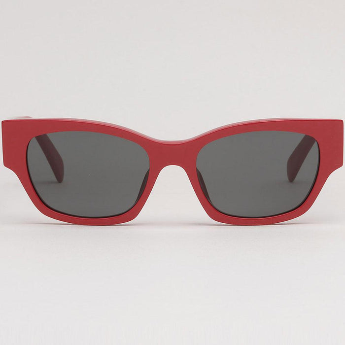 CELINE Monochrome 01 Square Acetate Sunglasses Vivid Red CL40197U 66A