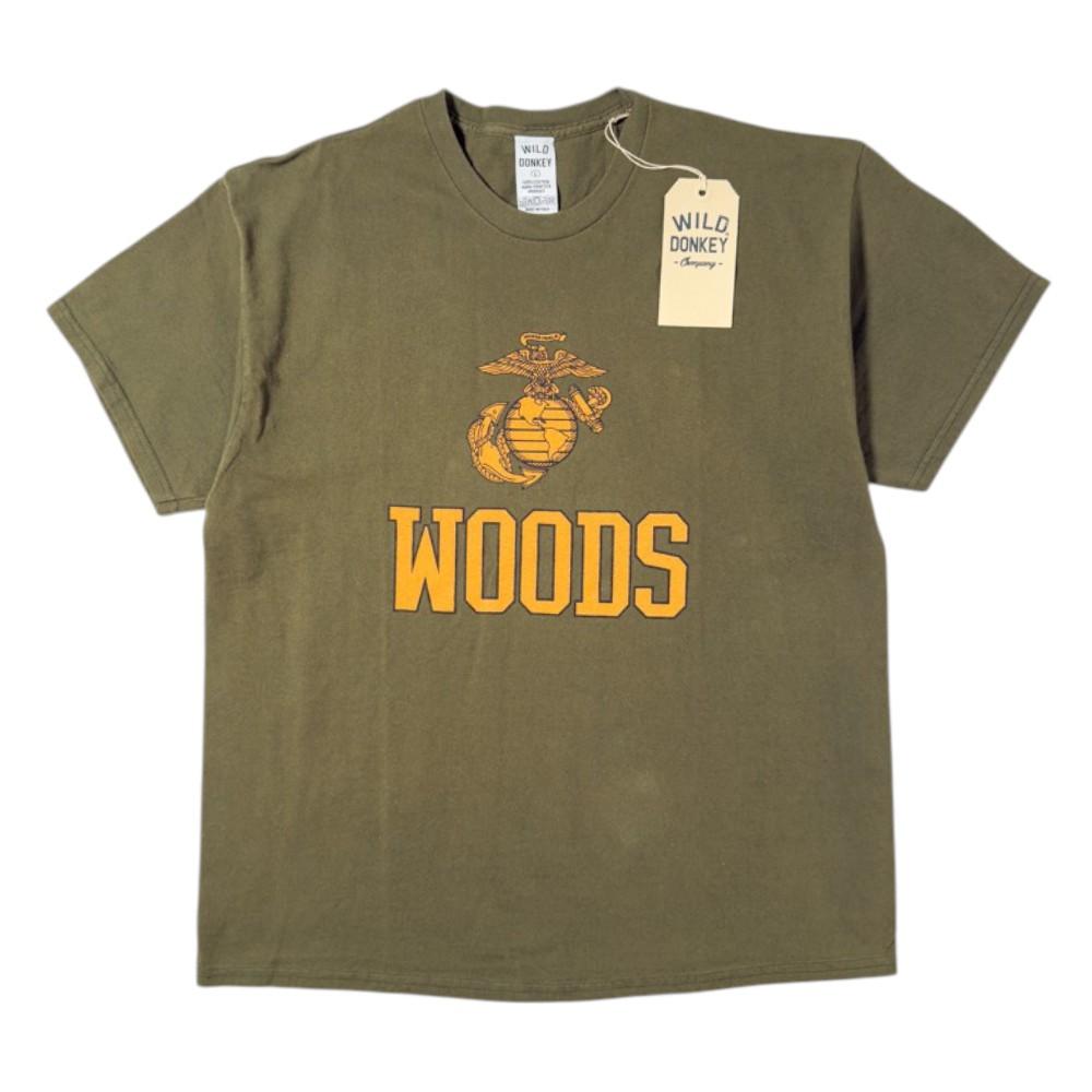 Wild Donkey US Marines Woods Graphic Short Sleeve T-Shirt Unisex