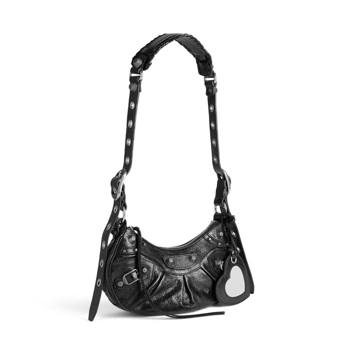 BALENCIAGA Le Cagole XS Shoulder Bag Black Leather