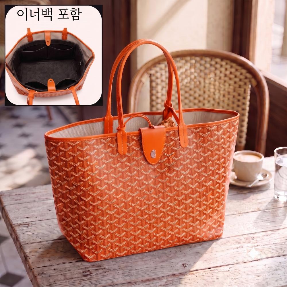 GOYARD Saint Louis PM Tote Bag Orange Women’s