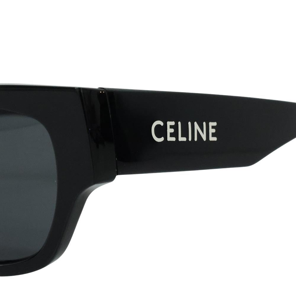 CELINE Monochrome 01 Women’s Sunglasses Black Acetate Oval