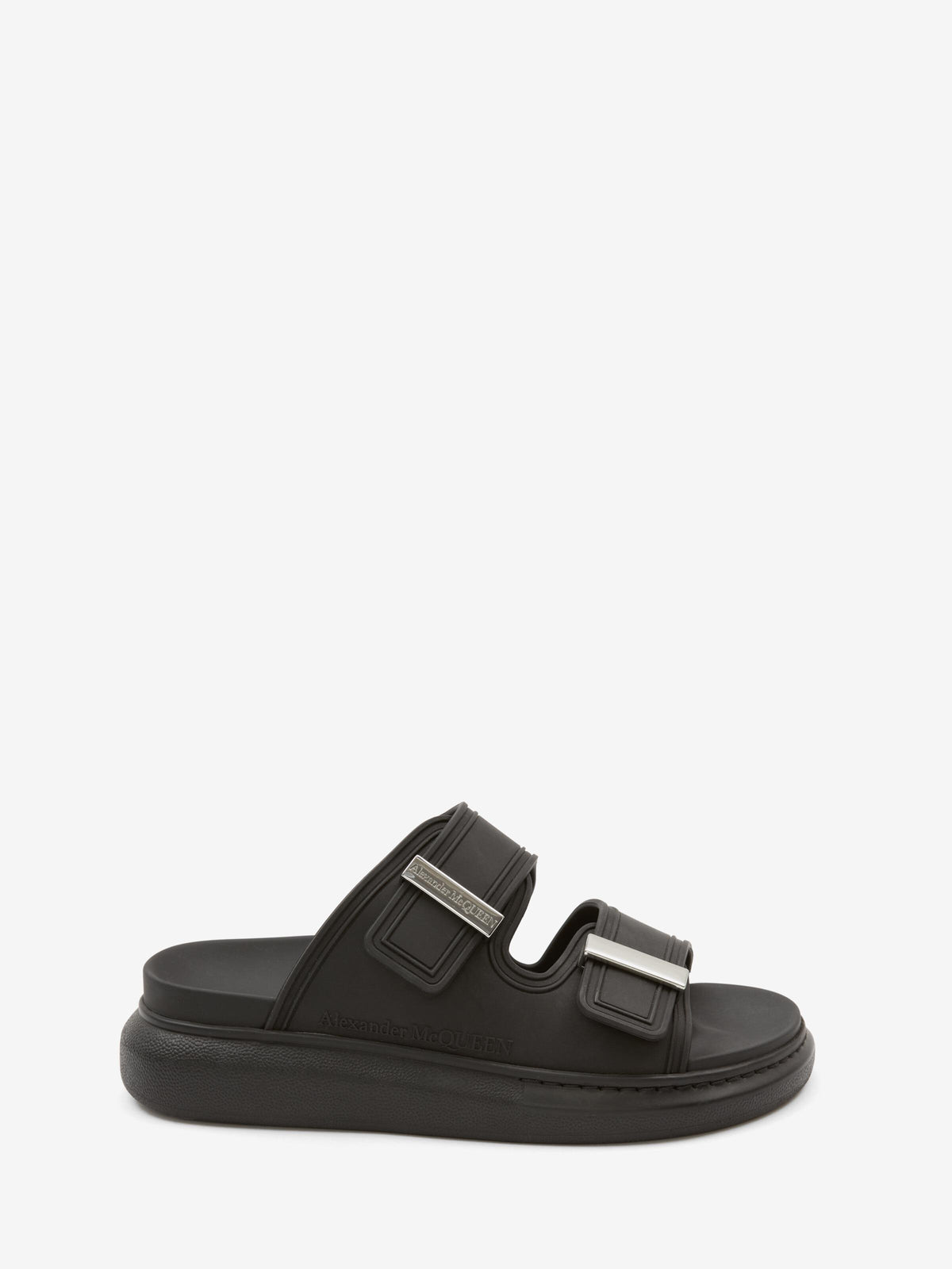 Alexander Mcqueen Hybrid Slide Sandal Slippers Black 663563 W4Z51 1081