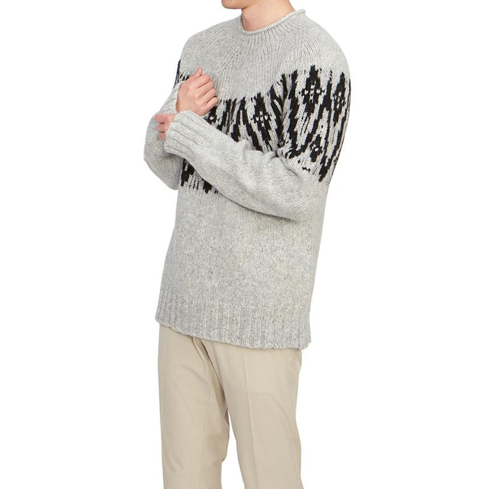 LARDINI Men’s Round Neck Knit Sweater