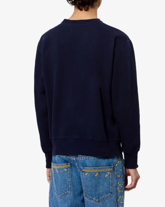 Isabel Marant Mike Logo Sweatshirt for Men SW0030HA D1M05H 30NA NAVY DOM