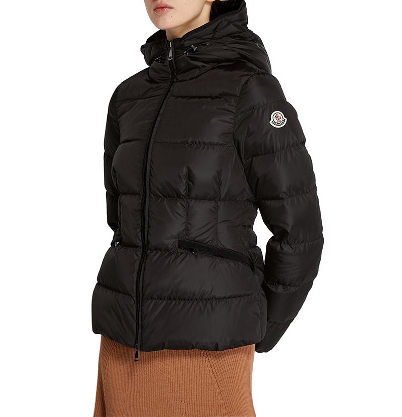 Moncler Aboche Hooded Short Down Jacket Black Women’s