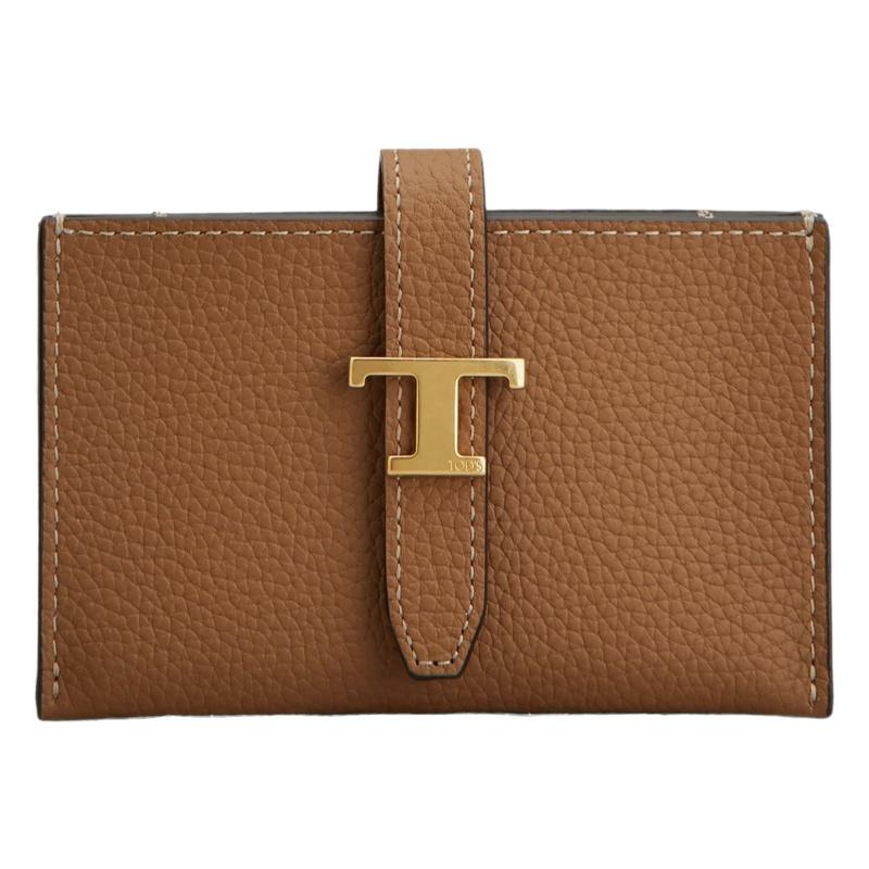 Tods T Timeless Leather Card Holder Wallet S600