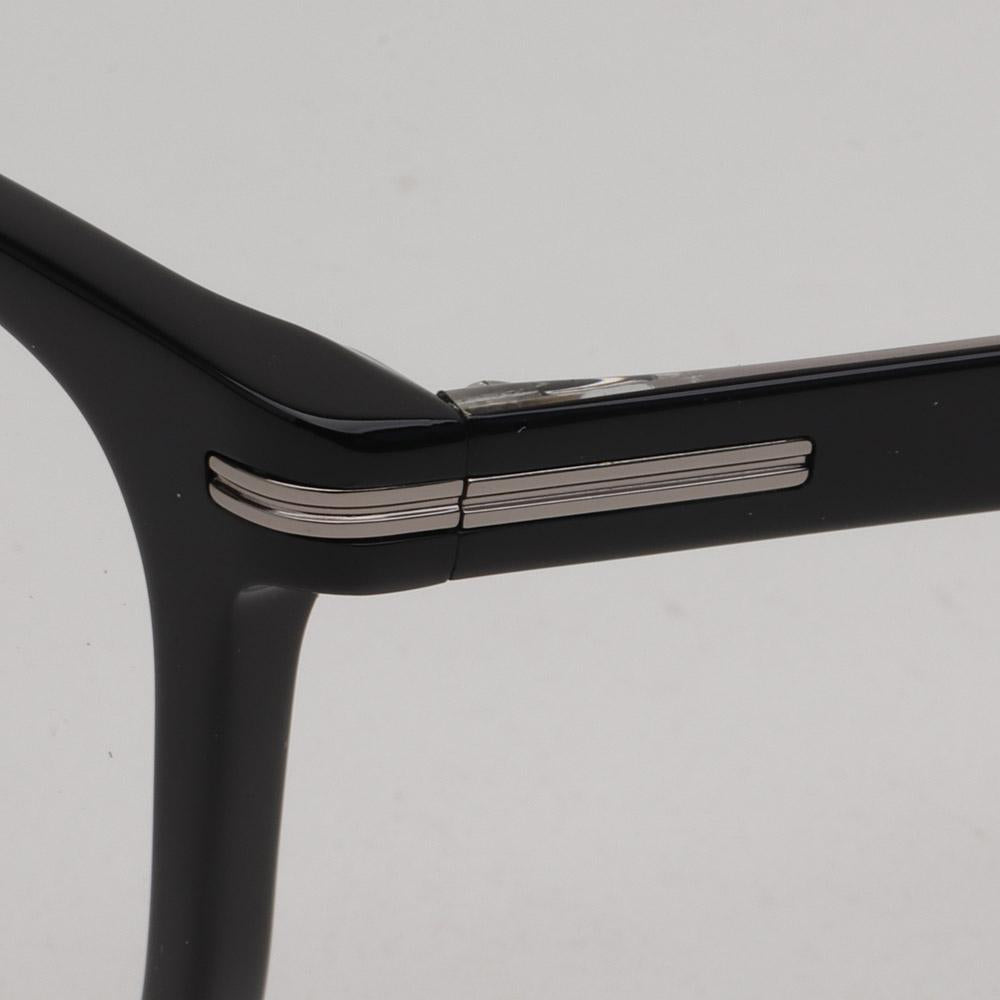 HUGO BOSS Black Rectangle Acetate Eyeglass Frames Asian Fit Unisex BOSS1541F 807