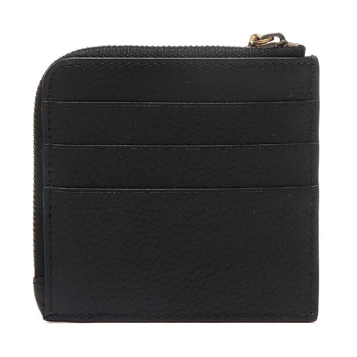 GUCCI Bamboo Leather Card Holder Wallet 739497