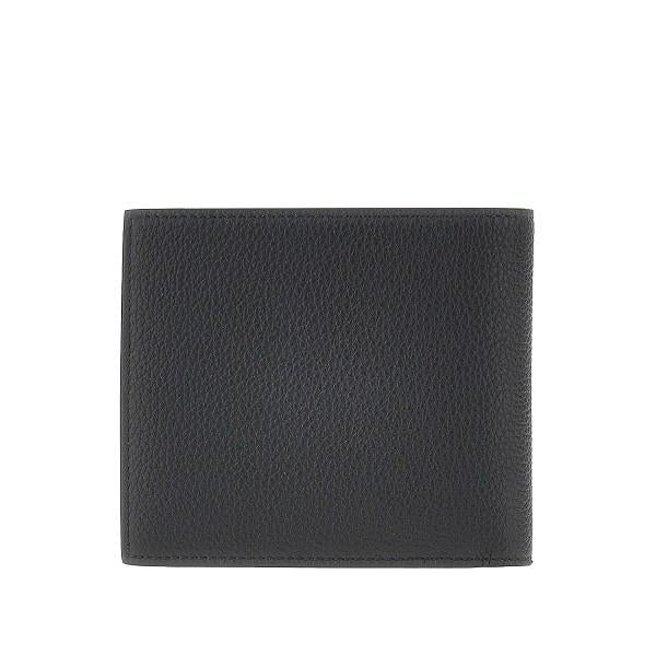 THOM BROWNE Black Leather Bifold Wallet