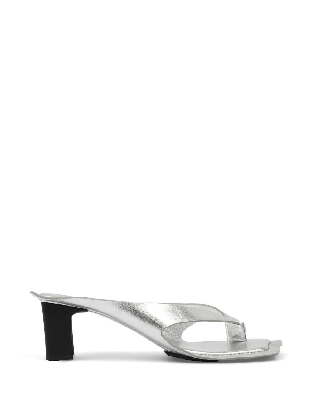 Maison Margiela Black Leather Strappy Sandals
