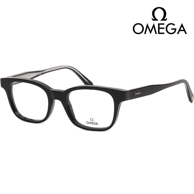 OMEGA Rectangle Acetate Eyeglass Frames Unisex OM5004H 001
