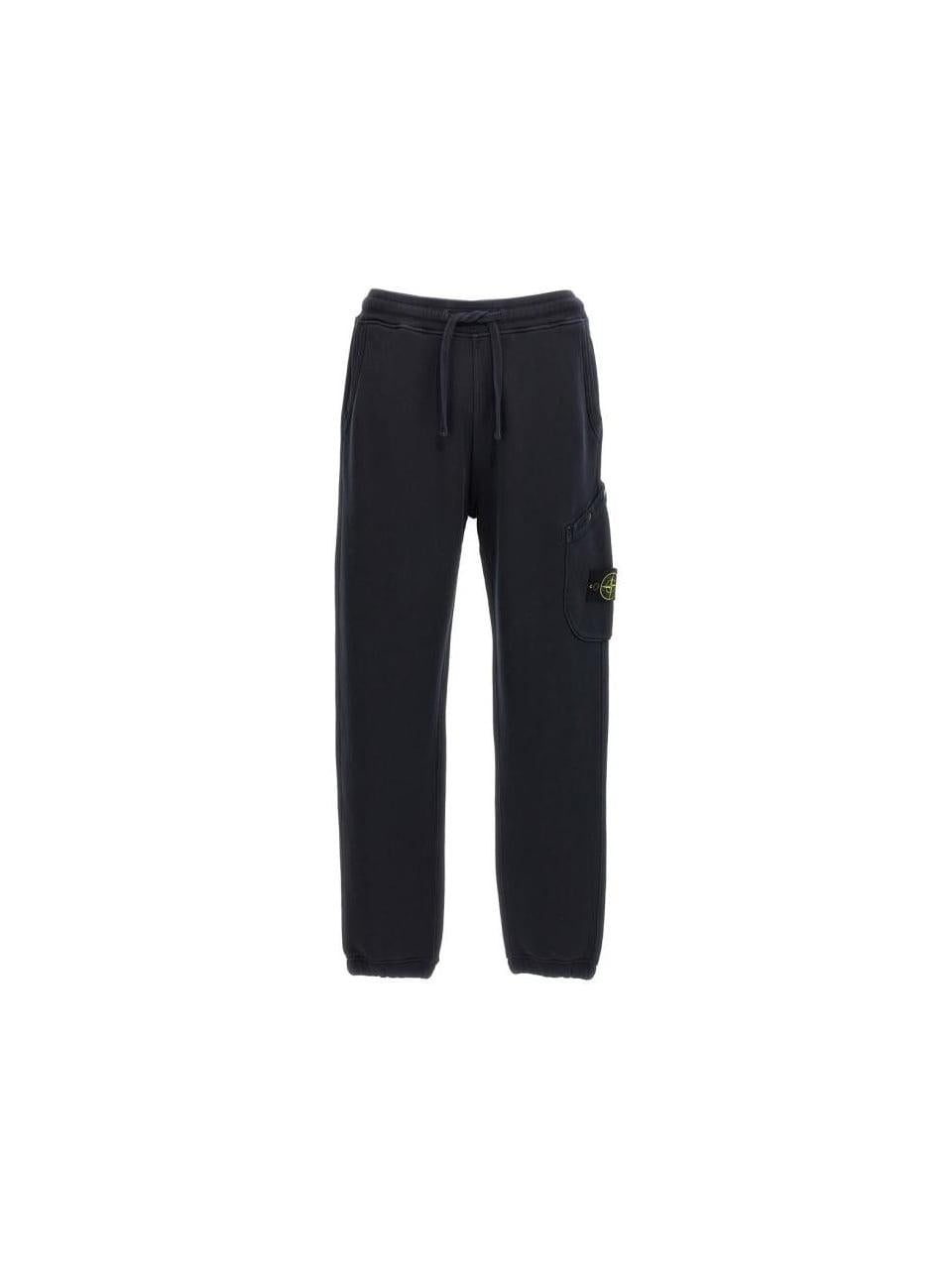 STONE ISLAND Cotton Diagonal Fleece Old Effect Crewneck T-Shirt