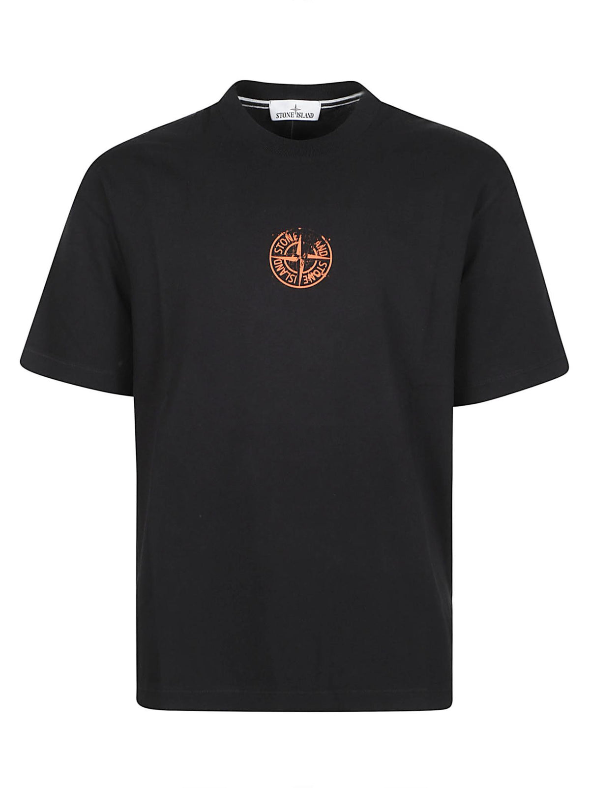 STONE ISLAND Short Sleeve T-Shirt Men’s Cotton Crewneck Navy
