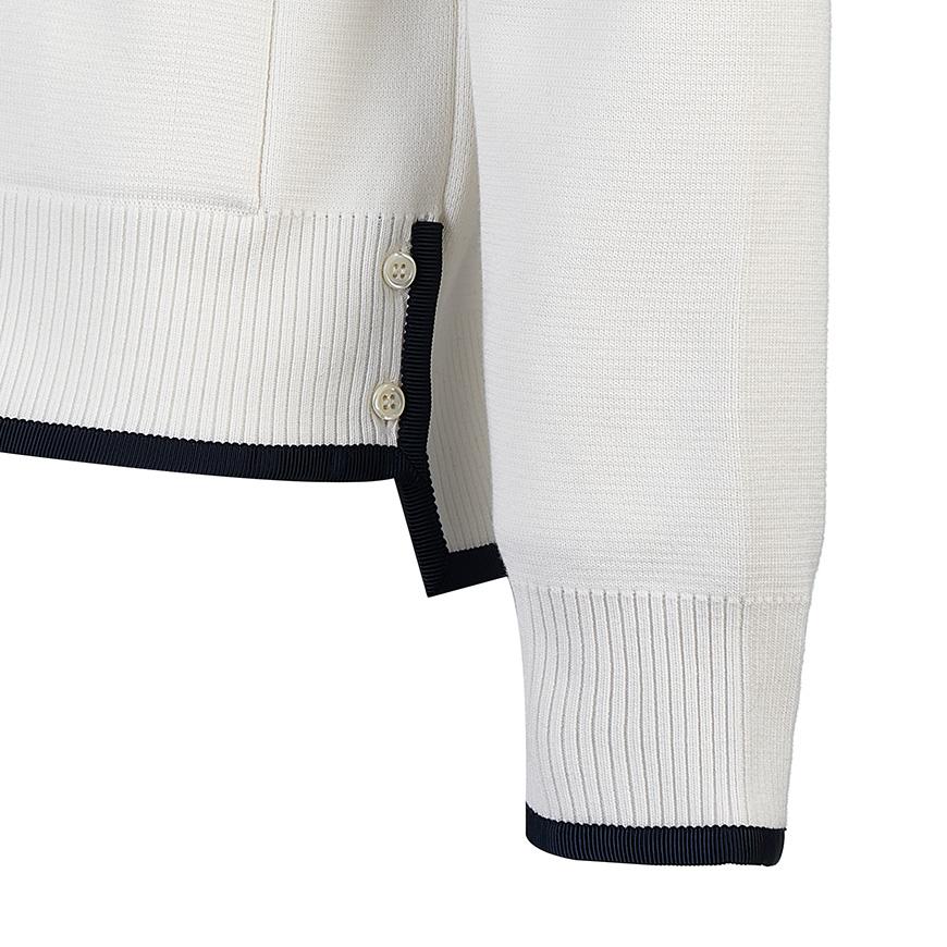 THOM BROWNE Men’s 4-Bar Stripe Wool Cardigan MKC460A Y3006 100