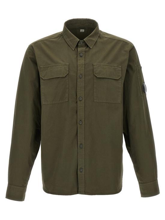 CP Company Long Sleeve Shirt for Men 18CMSH140A110143G683 IVY GREEN DOM