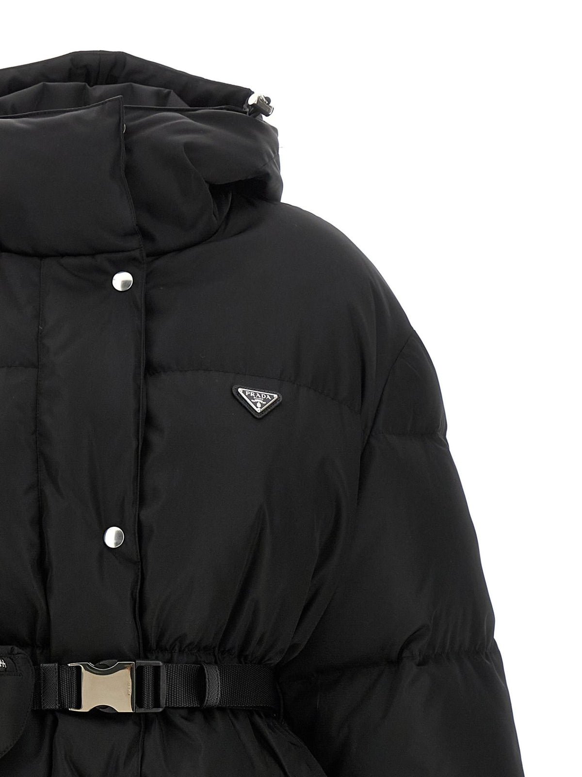 PRADA Black Down Puffer Jacket for Women
