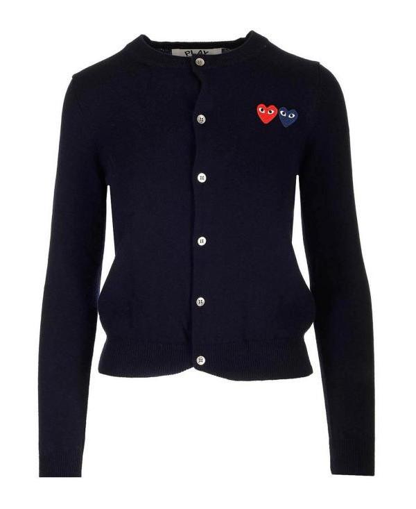 Comme des Garcons Double Heart Patch Cardigan AX N057 051 2