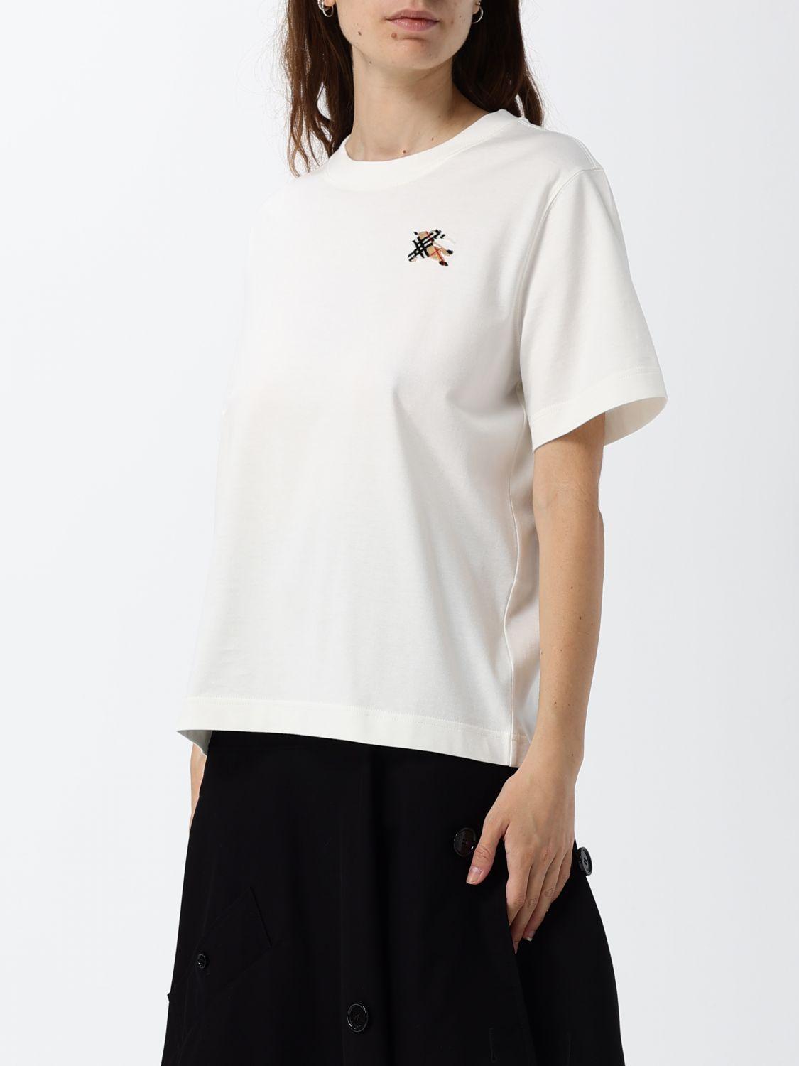 BURBERRY Short Sleeve T-Shirt Cotton Black Women’s Top