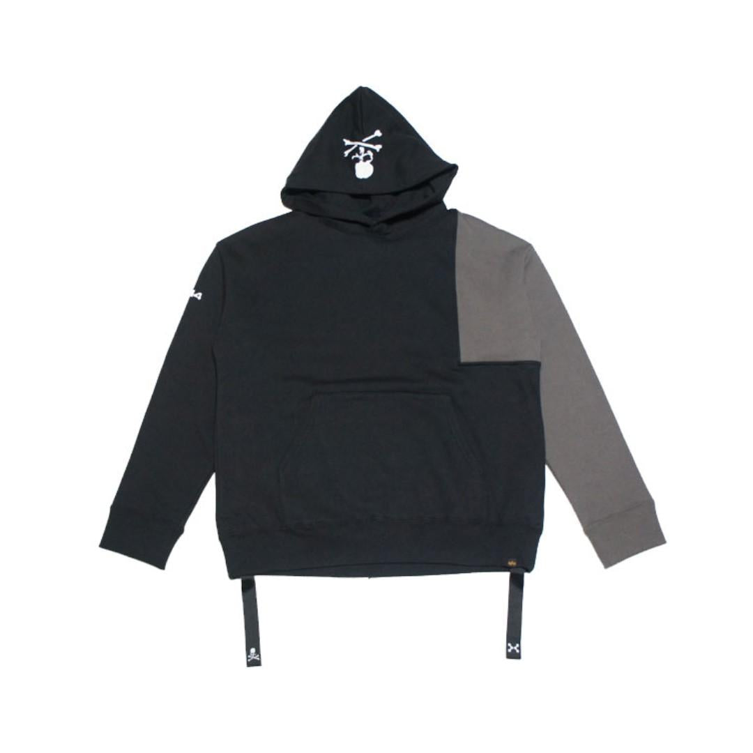 ALPHA INDUSTRIES Colorblock Oversized Long-Sleeve Hoodie TC1460