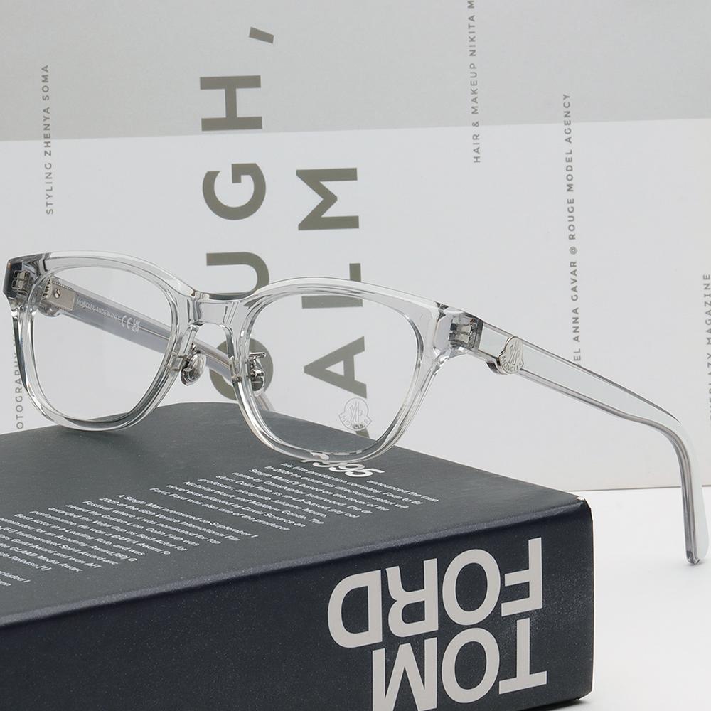Moncler Asian Fit Clear Square Acetate Eyeglass Frames Unisex ML5185D 020