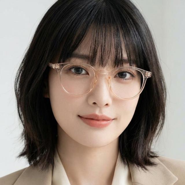 TOM FORD Pink Transparent Blue Light Blocking Acetate Eyeglasses Fr TF5796KB 072