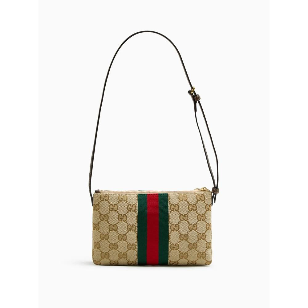 GUCCI Horsebit Web Small Shoulder Bag