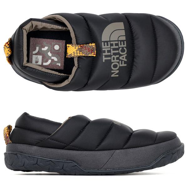 The North Face Black/Anthracite Nuptse Padded Mule Slippers Men’s NF0A5G2F W9O
