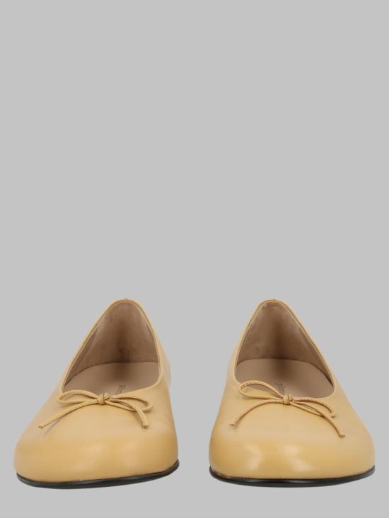 Paloma Wool Leather Flat Shoes WH0016144 BEIGE DOM