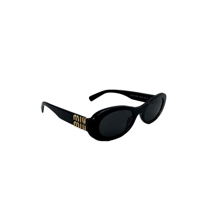 Miu Miu Glimpse Oval Sunglasses Black SMU06Z 1AB5S0