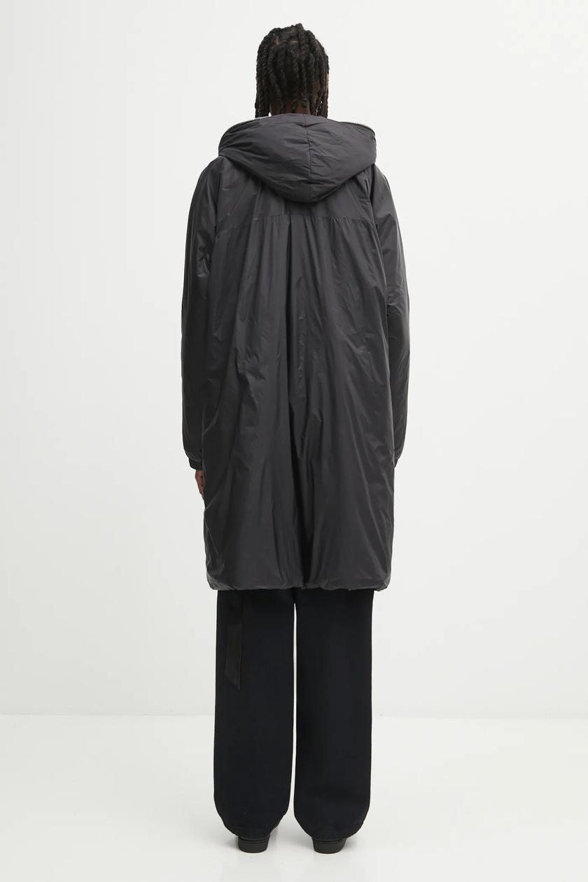 Rick Owens DRKSHDW Sealed Windbreaker Coat Dirty Pearl Nylon Coat