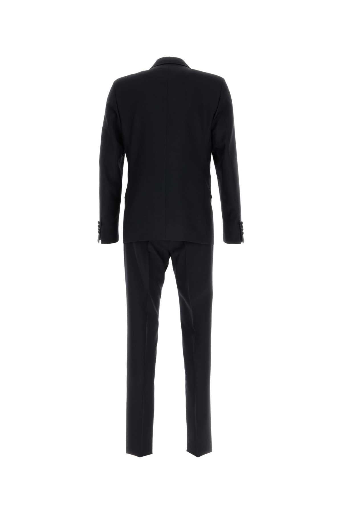PRADA Black Wool 2-Piece Suit Set for Men