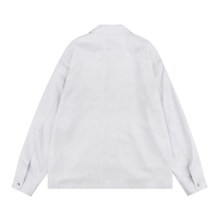 berluti Embroidered Scritto Overshirt Long Sleeve Shirt R28HCL112001 53N