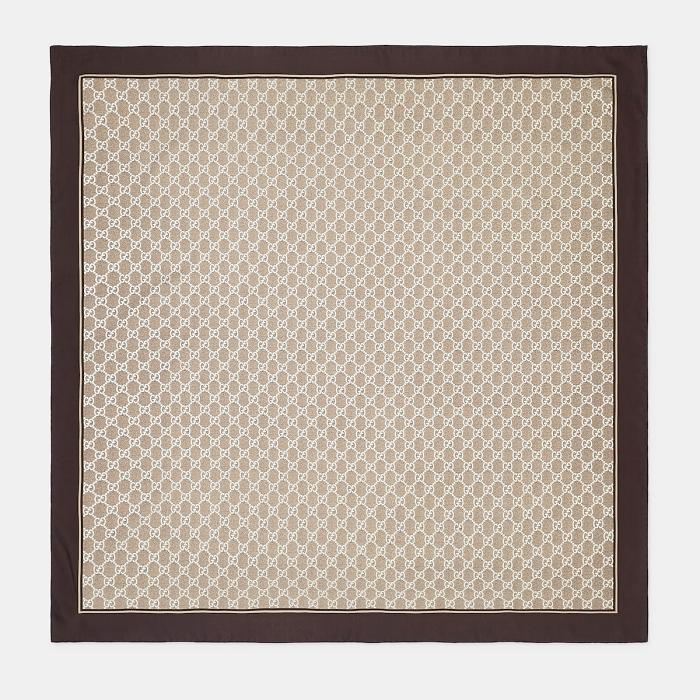 GUCCI GG Silk Carré Scarf 812251 3G001 9865