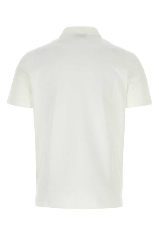 Versace Cotton Polo Shirt for Men 10084921A060711W000 WHITE DOM